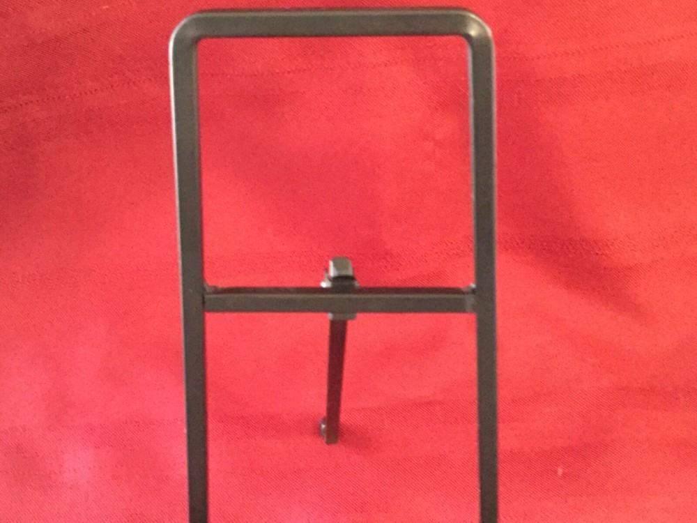 Black Display Easel "Live" Front Easel Thick Plate/Display 1.5" Thick "LIVE"