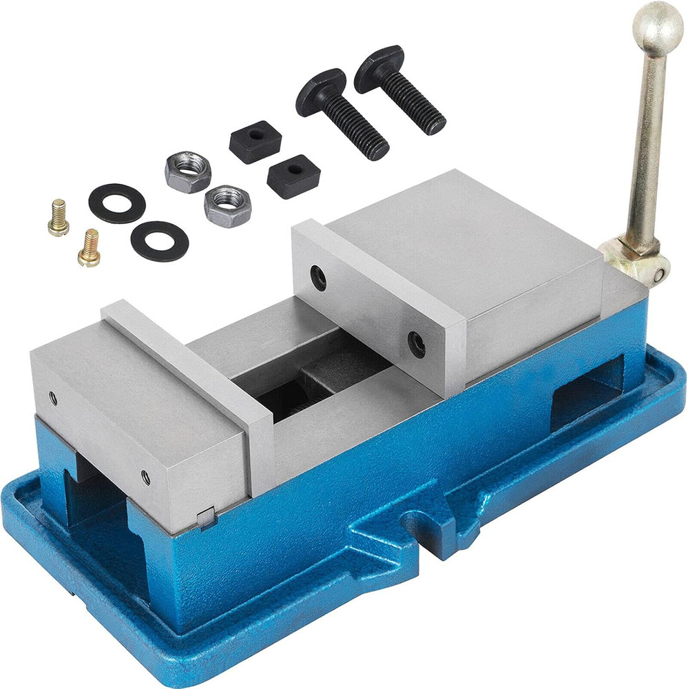 4" Precision Milling Vise with ACCU Lock - Ideal for Drilling & Clamping