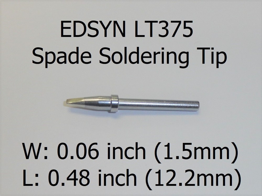 EDSYN LT375 Soldering Tip, Replacement Spade Soldering Tip, New