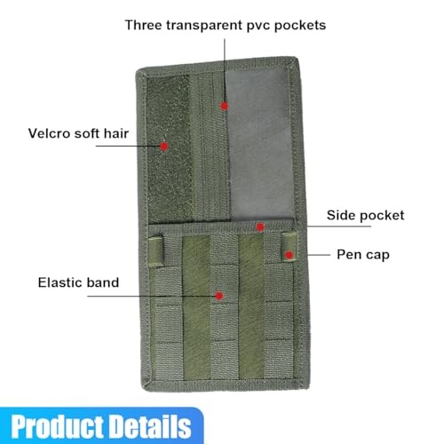 Molle Car Visor Organizer, Tactical Sun Visor Panel Organizer with Army Green