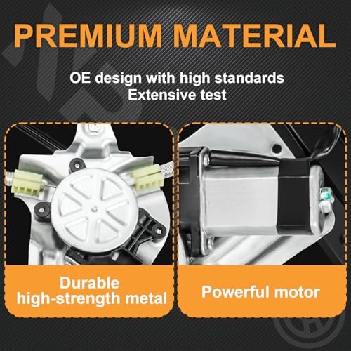 Power Window Regulator with (2-Pin Motor) Replacement Front Left Driver Side