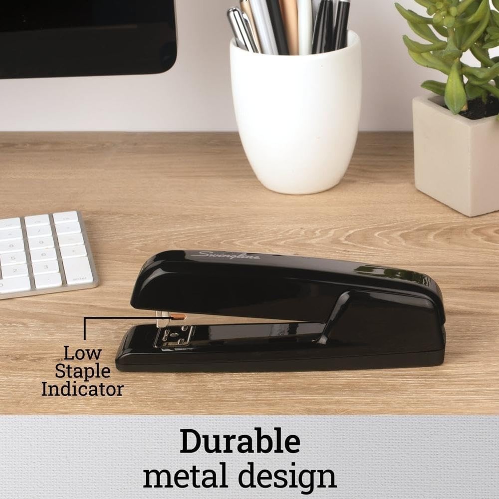 Black Desktop Stapler, 30 Sheet Capacity