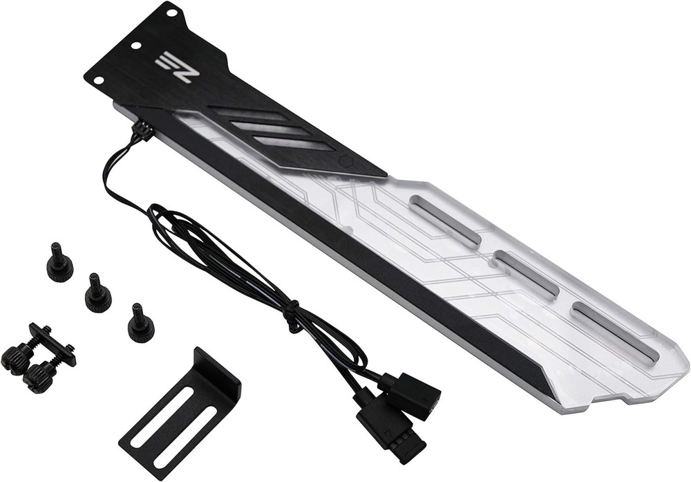 RGB GPU Holder - Wall-Mount Bracket for Adjustable Graphics Card Support