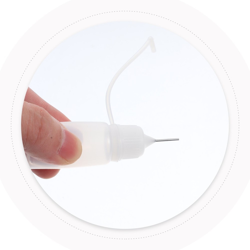 10 Pcs Precision Squeeze Bottles with Nozzle Crafts Applicator Needle