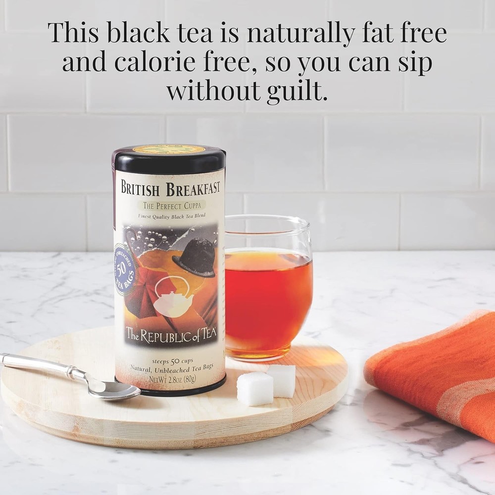 250 Count British Breakfast Tea Refill | Robust Black Tea, Sugar Free