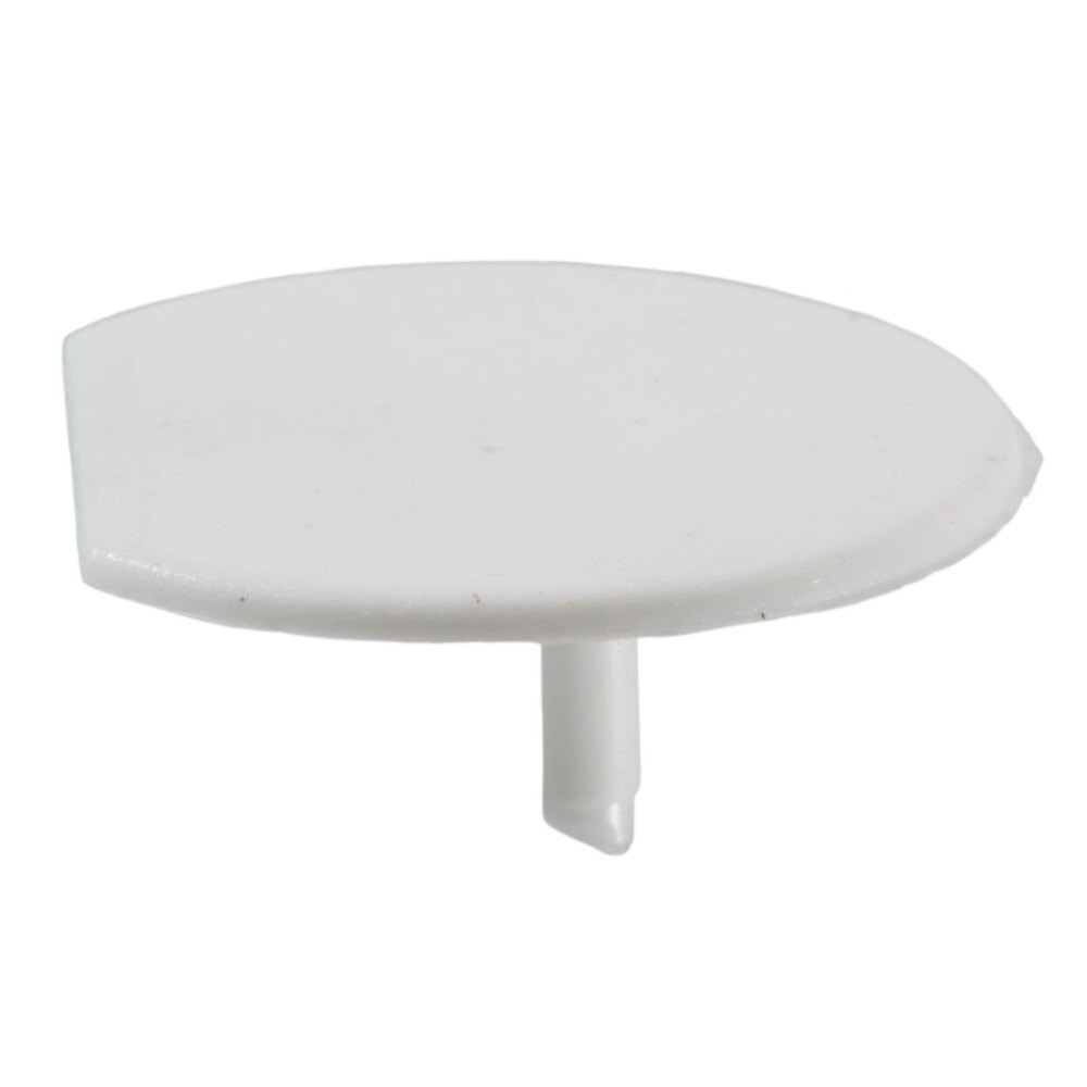 24mm White Plastic Trim Caps (15 pcs.)