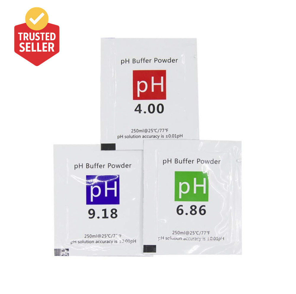 18 Pack Ph Calibration Solution Powder 6.86/4.00/9.18, Ph Buffer Calibration Sol