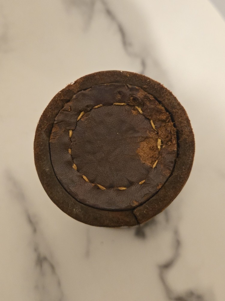 Vintage Dice Cup Thick Leather 4" Tall (Two)