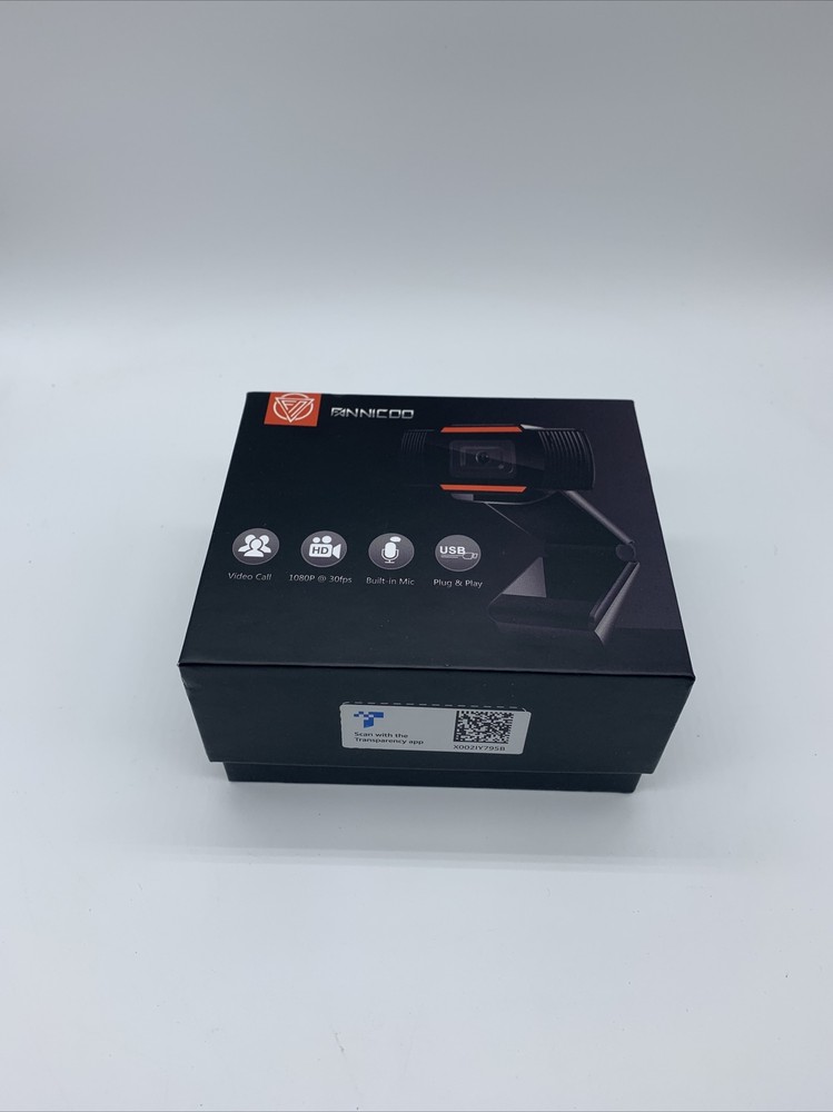 Fannicoo 1080P Webcam with Microphone USB Computer Camera