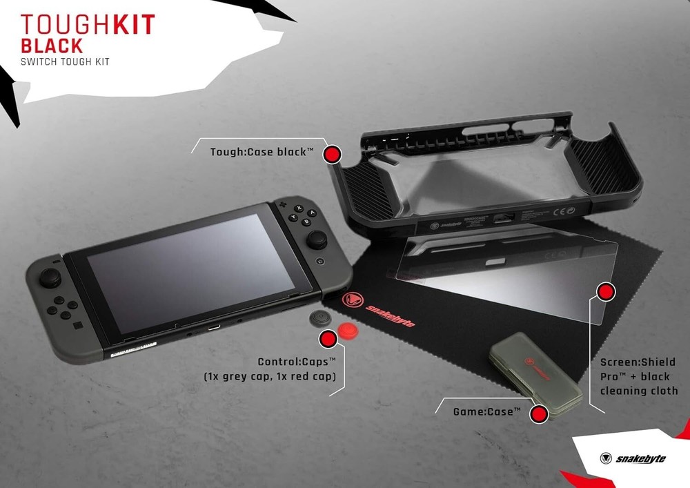 Snakebyte Tough Kit - Accessory Set For Nintendo Switch