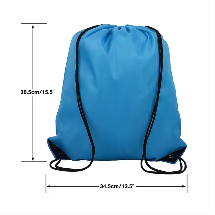Large Drawstring Bag Cinch Sack String Backpack Laundry Gym Tote School