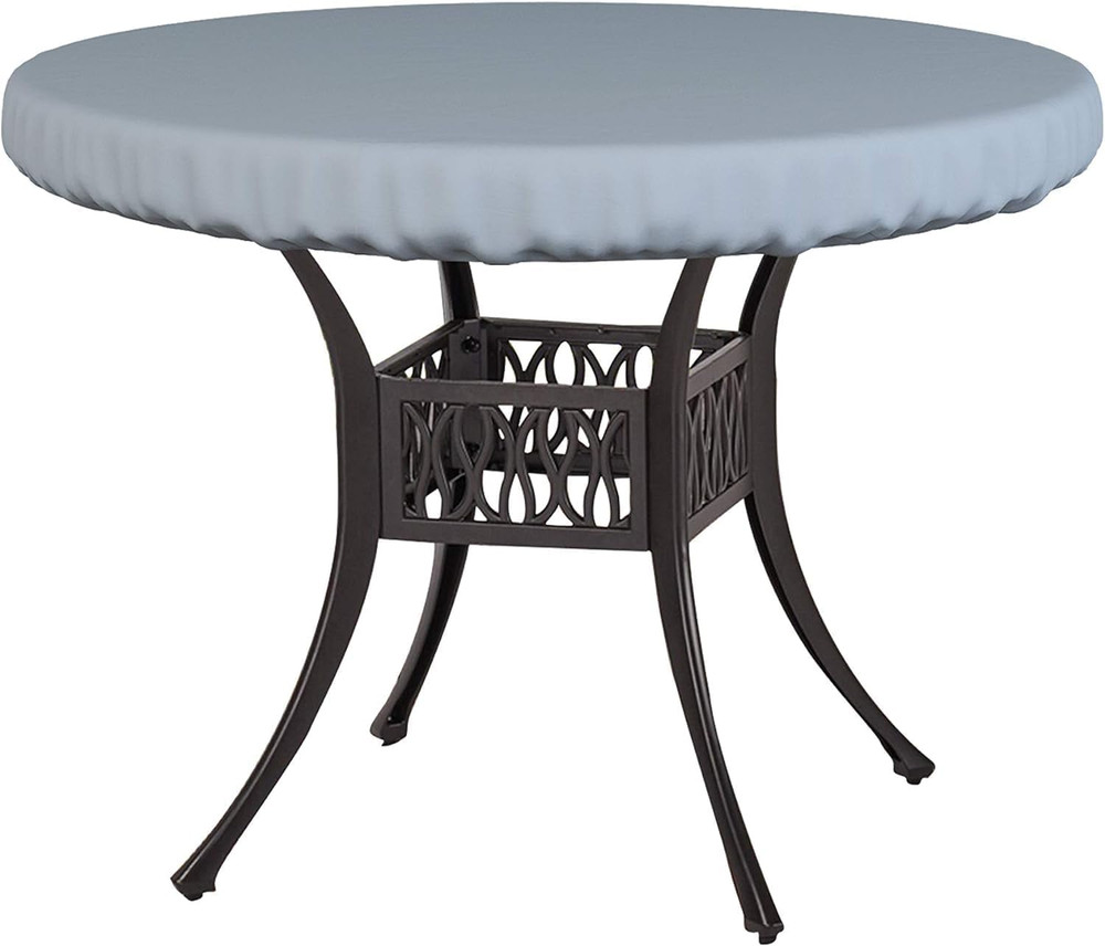 Durable 60" Waterproof Round Table Cover - UV & Weather Resistant, Grey