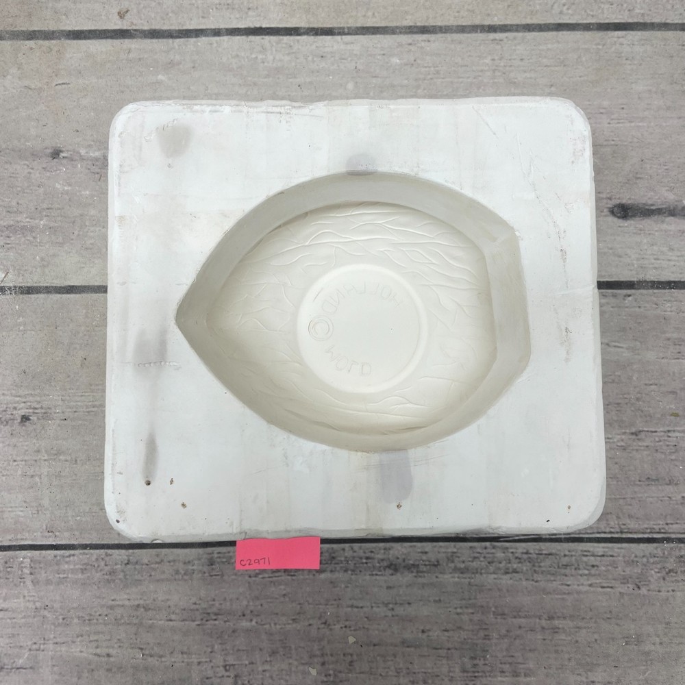 Holland Ceramic Slip Casting Mold Walnut Dish #H1129