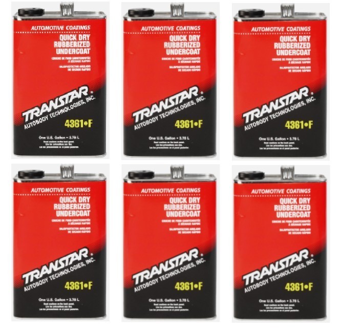 Transtar 4361F Quick Dry Black Rubberized Undercoat (6 Gallons)