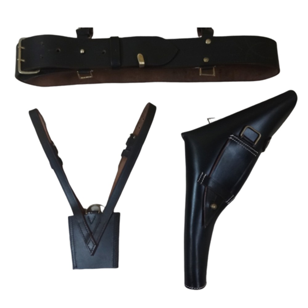 Sam Browne Belt with Shoulder Strap Dark Brown Reproduction Size 100 CMS e784