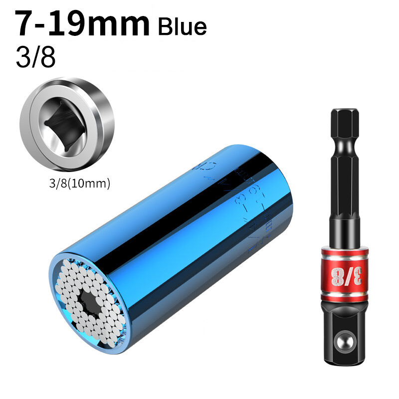 Universal Torque Wrench Head Set Socket Sleeve Power Drill Ratchet Magic Tool