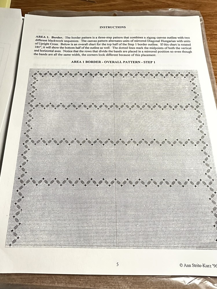 New Ann Strite Kurtz FLOWER POWER Needlework Sampler floral NEEDLEPOINT PATTERN
