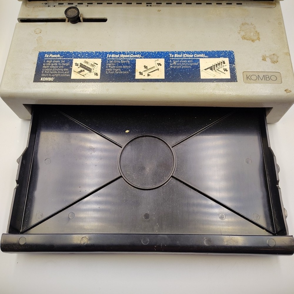 Ibico Manual Heavy Duty Metal Punch & Comb Binding Machine + Assorted Combs