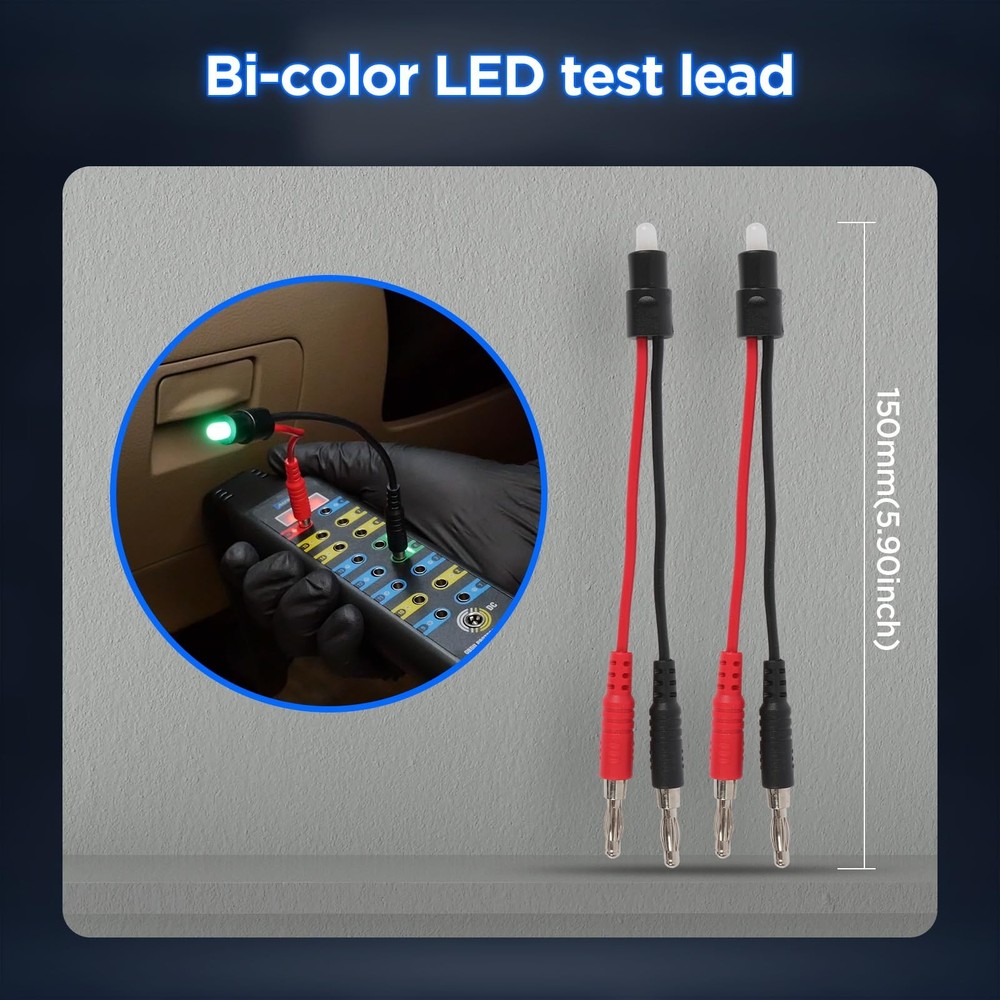 48PCS Silicone Multimeter Test Leads Kit with Replaceable Wire Piercing Probe...