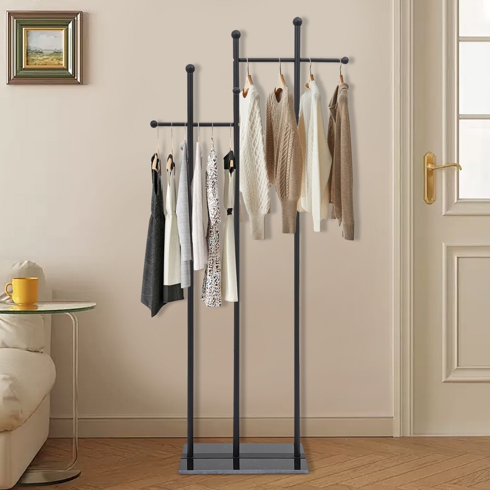 Clothes Rack with Bottom Base, Home Clothes Rack, Standing Clothes Rack