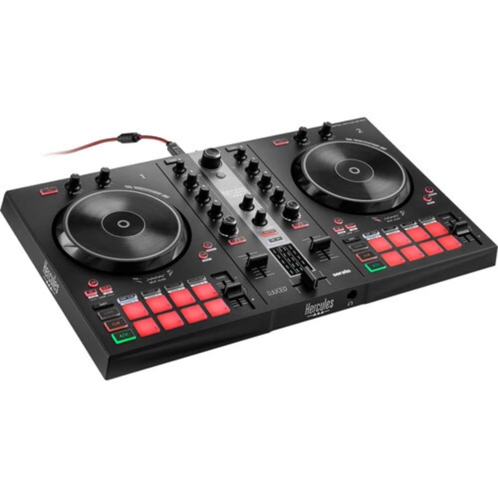 Hercules DJ Control Inpulse 300 MK2 2-Deck USB DJ Controller Bundle.
