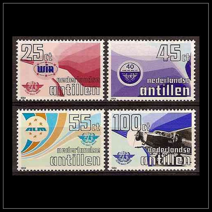 Netherlands - Dutch Antilles Issue 1984 (767-770) Airplane
