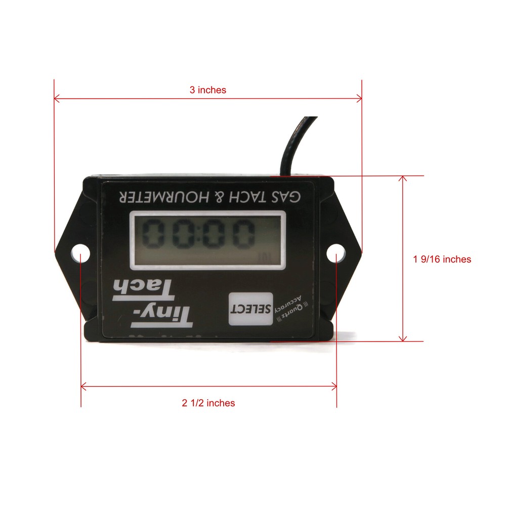 Design Technology Inc Tachometer w/ Programmable Sparks per Revolution & Bracket