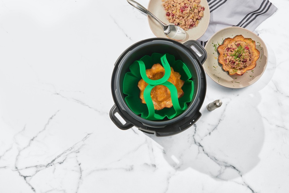 Cuisipro Silicone Vegetable Steamer, Green