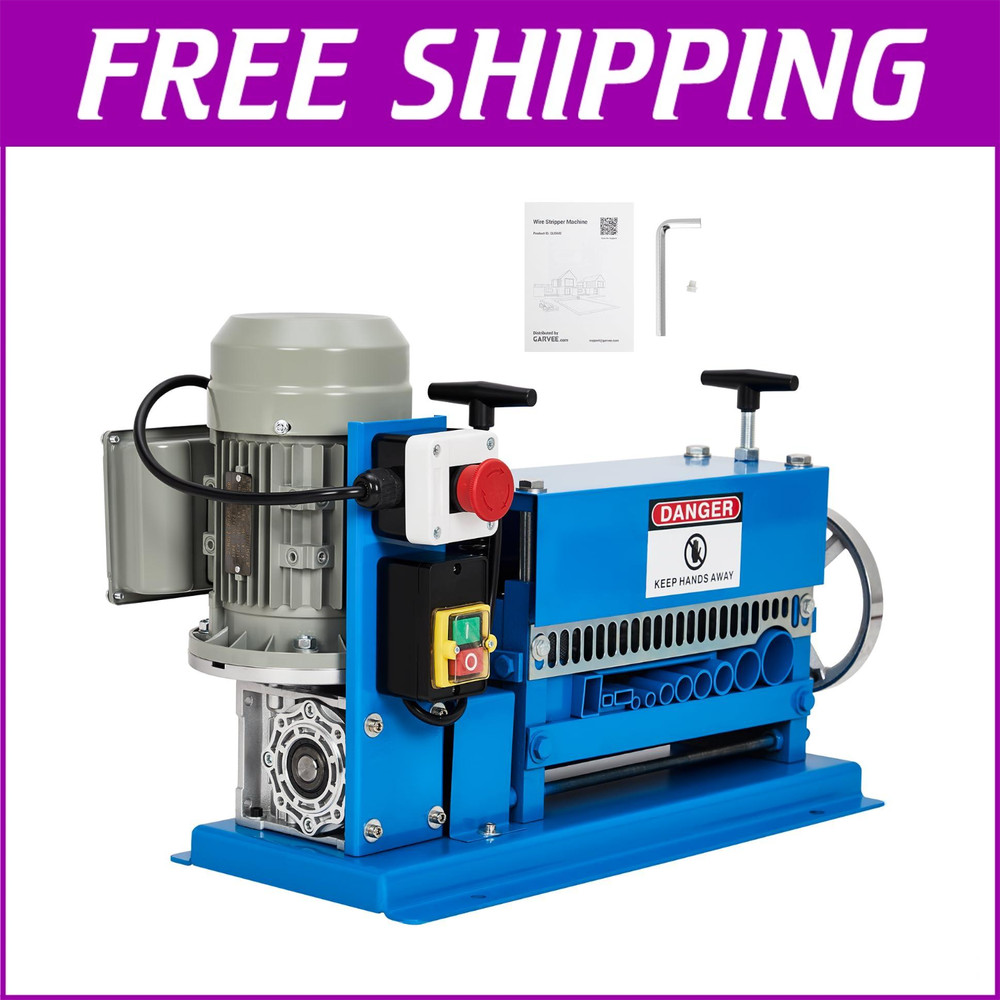 🔝Automatic Electric Wire Stripper Machine Tool 1.5-38 Mm Scrap Wire 11 Channel