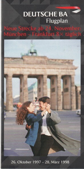 Deutsche BA timetable 1997/10/26