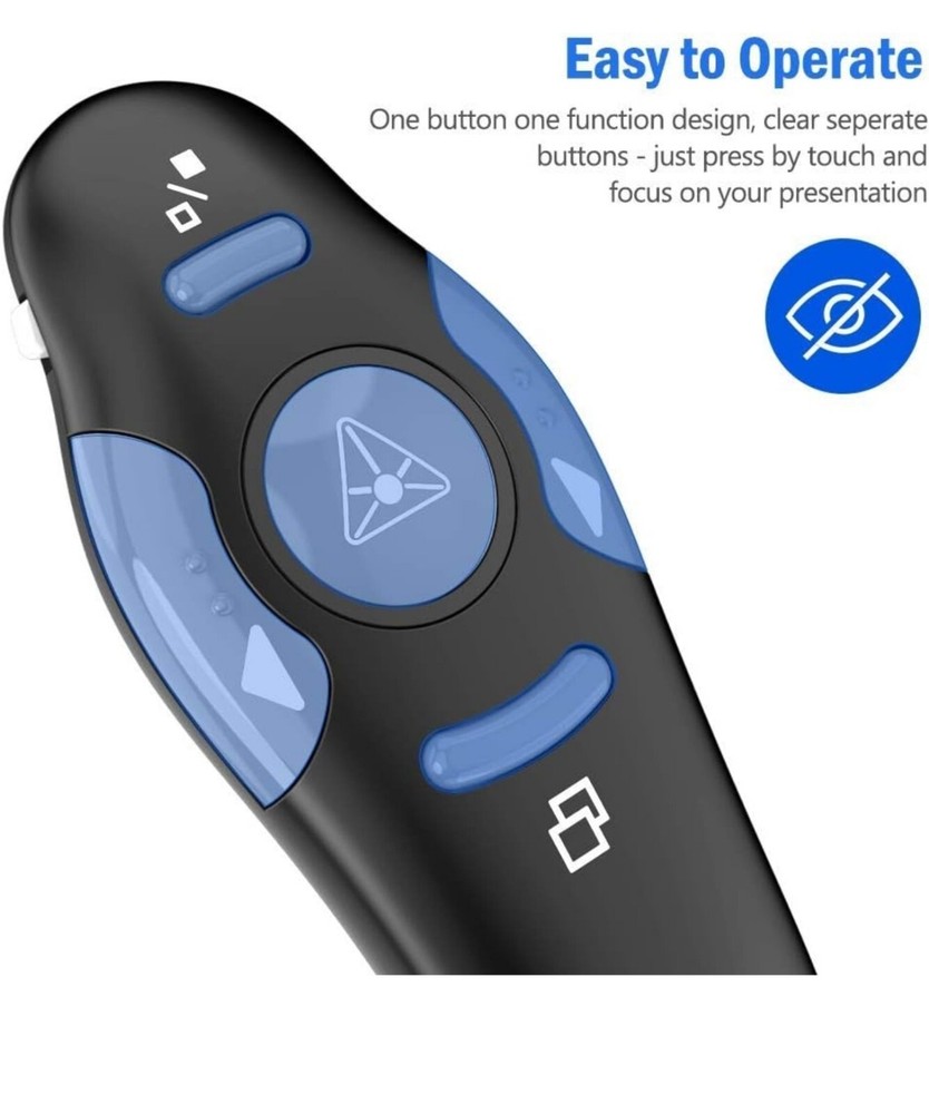 Presentation Clicker Wireless Presenter Remote Clicker for PowerPoint...
