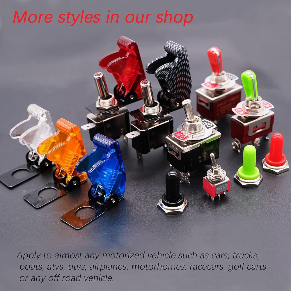 3pcs Momentary Toggle Switch SPDT (ON)/Off/(ON) 3 Pin 3 Position 3 Way Toggle...