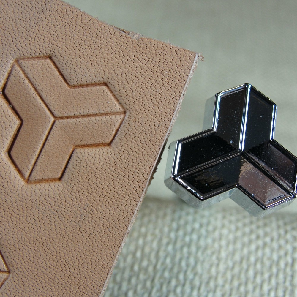 Leather Stamping Tool - G2284 Tri Geometric Stamp