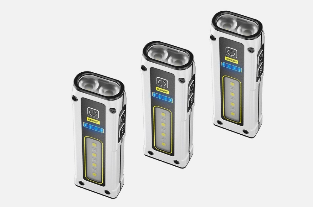 POCKET EDC MINI (LED) FLASHLIGHT FLOOD LIGHT/STROBE - 7 MODES & MAGNETIC BASE