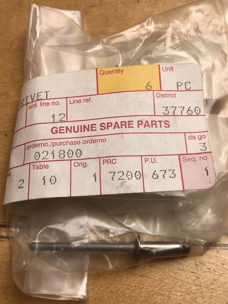 Volvo Penta OEM Blind Rivet 948338