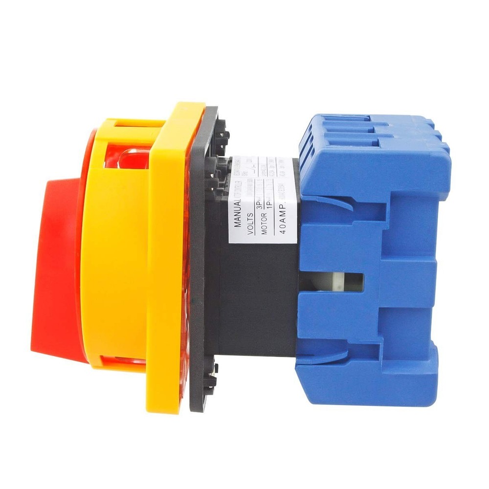 Compact 40A 3-Phase Rotary Selector Switch for Versatile Installations