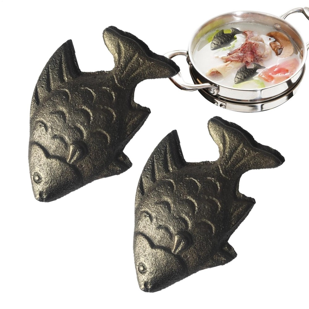 Iron Fish Fish Shaped Chef Tool For Iron Deficiency 2 Pieces Reusable
