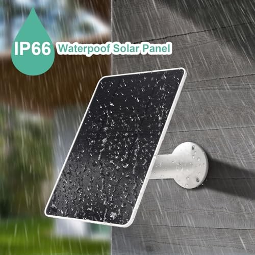 USB Solar Panel for Ring Camera - Type-C Solar Panel Charger 5v 6w White 6W
