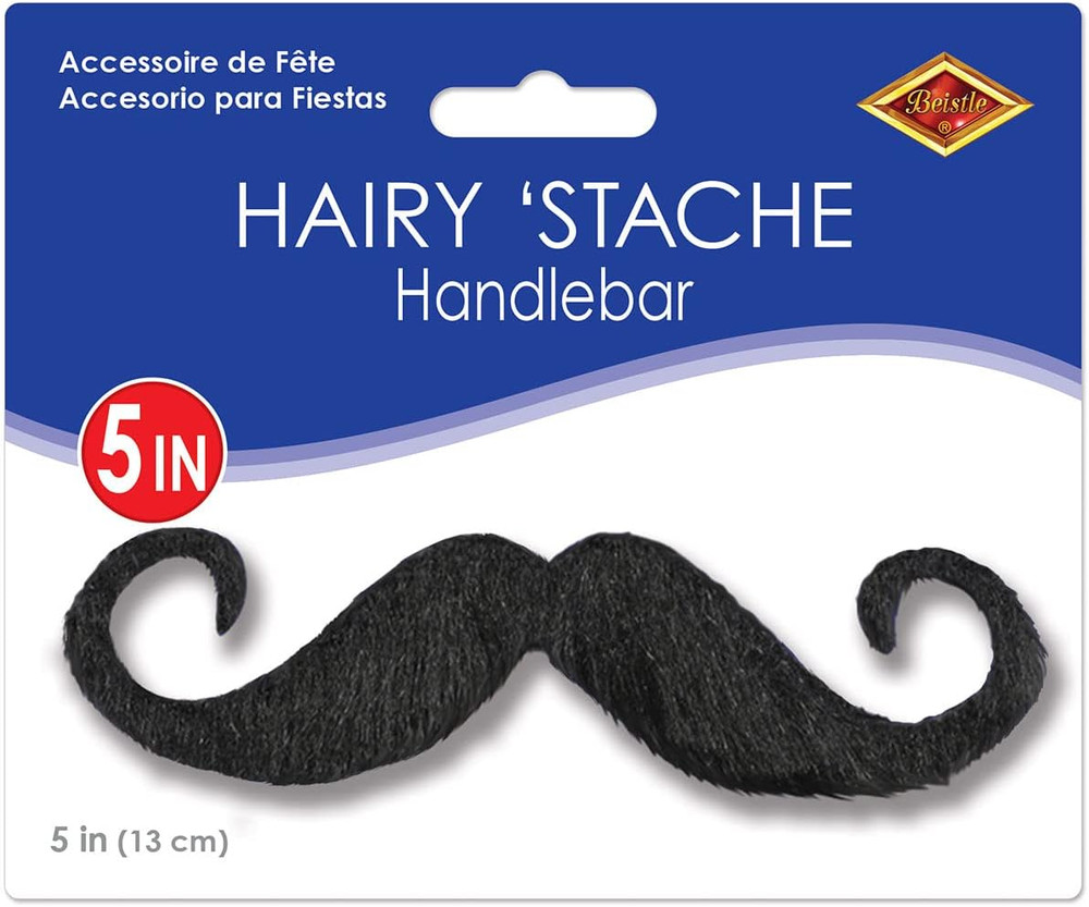 Handlebar Hairy Mustache Self-Adhesive