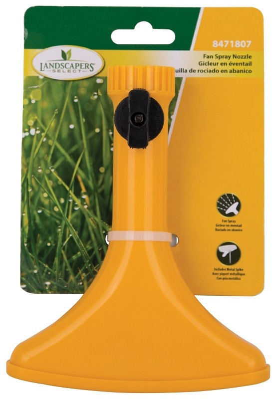 TOOLBASIX GN37070 Fan Spray Nozzle With Shut Off, Yellow