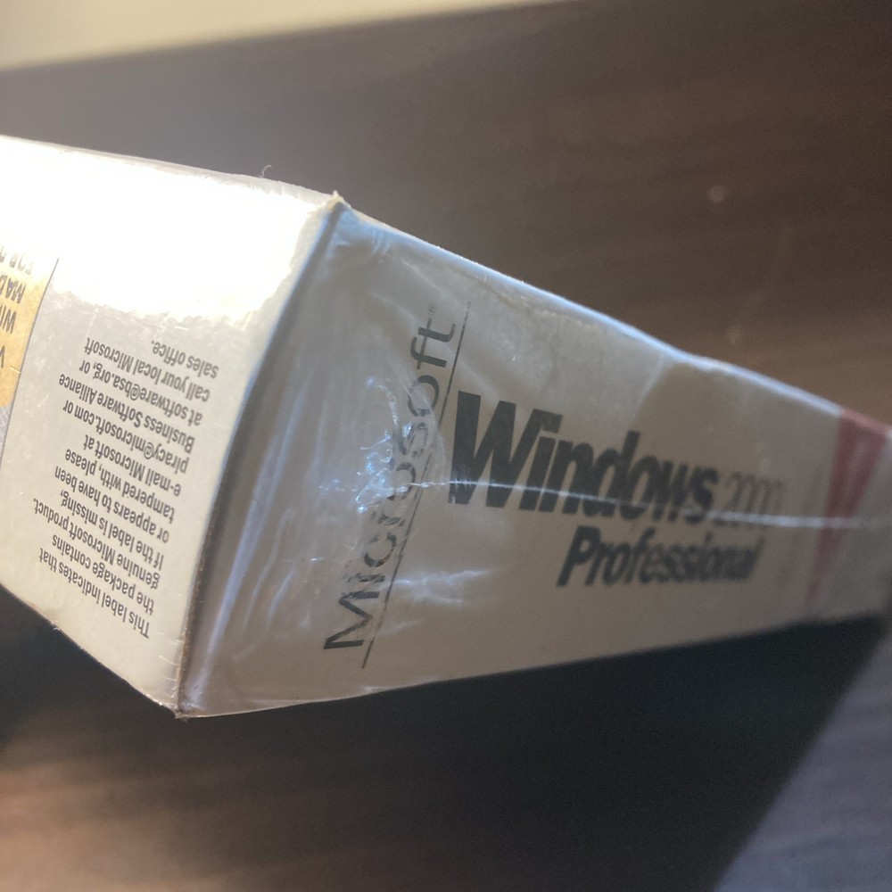(NEW) Microsoft Windows 2000 Professional Retail Box Sealed (Upgrade Version)