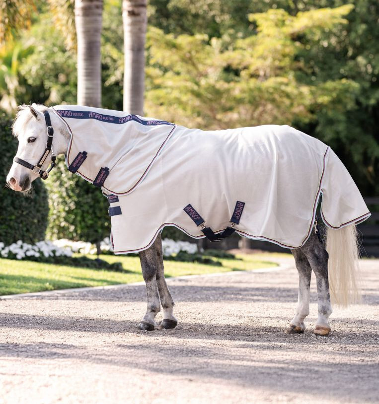 Amigo Bug Rug Plus Pony - Silver/Lime