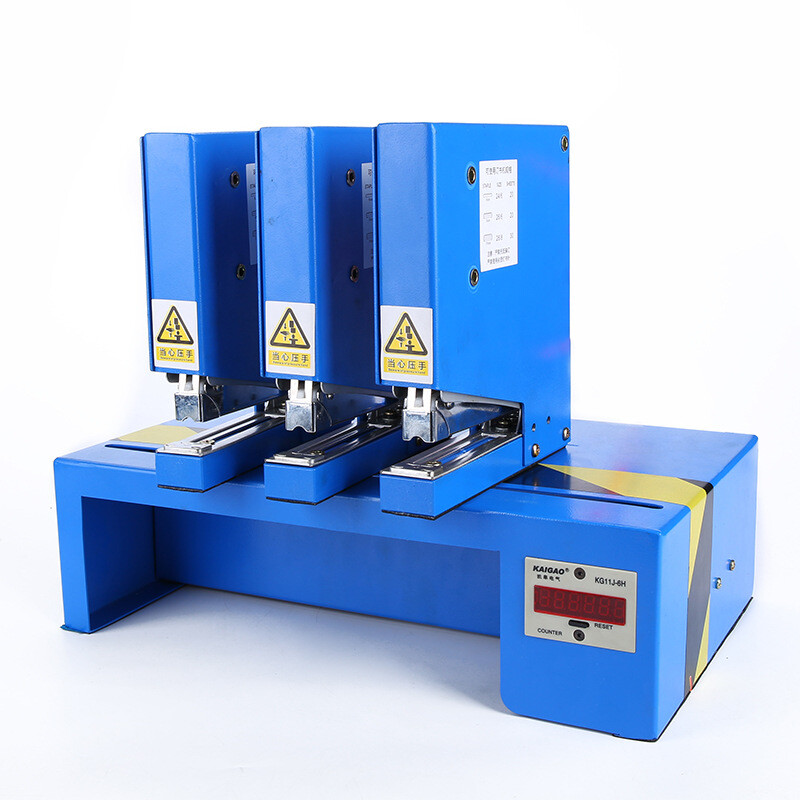 220V Pneumatic Binding Machine Electric Automatic Stapler Paper Binder + Counter
