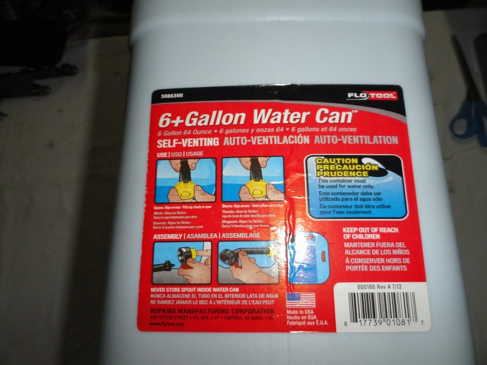 6 + Gallon Water Storage Container
