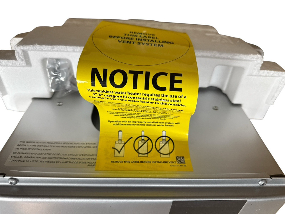 Rheem Performance Plus Indoor Natural Gas Tankless Water Heater ECO160DVLN-3 (OB