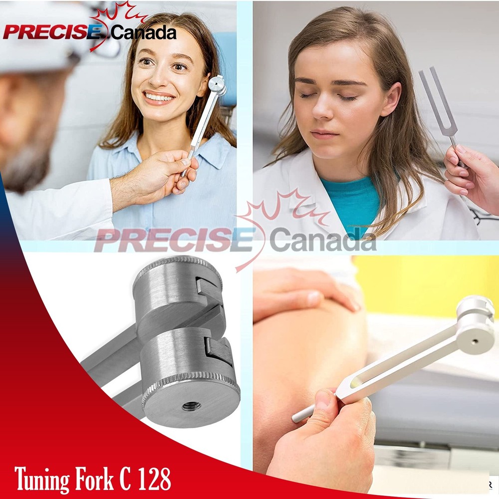 4 Pcs Tuning Fork with Weights - C 128 Surgical Medical Instruments