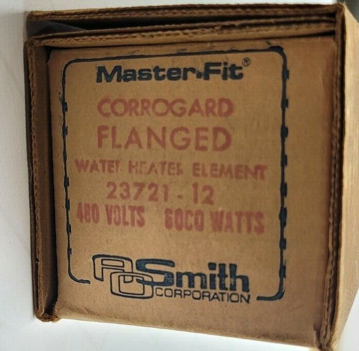 NEW AO SMITH MASTER-FIT WATER HEATER ELEMENT 480 VAC 6000 WATTS 23721-12