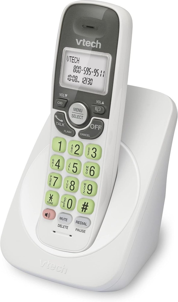 VTech Cordless Phone with DECT 6.0, Full-Duplex Speakerphone, Lighted Display