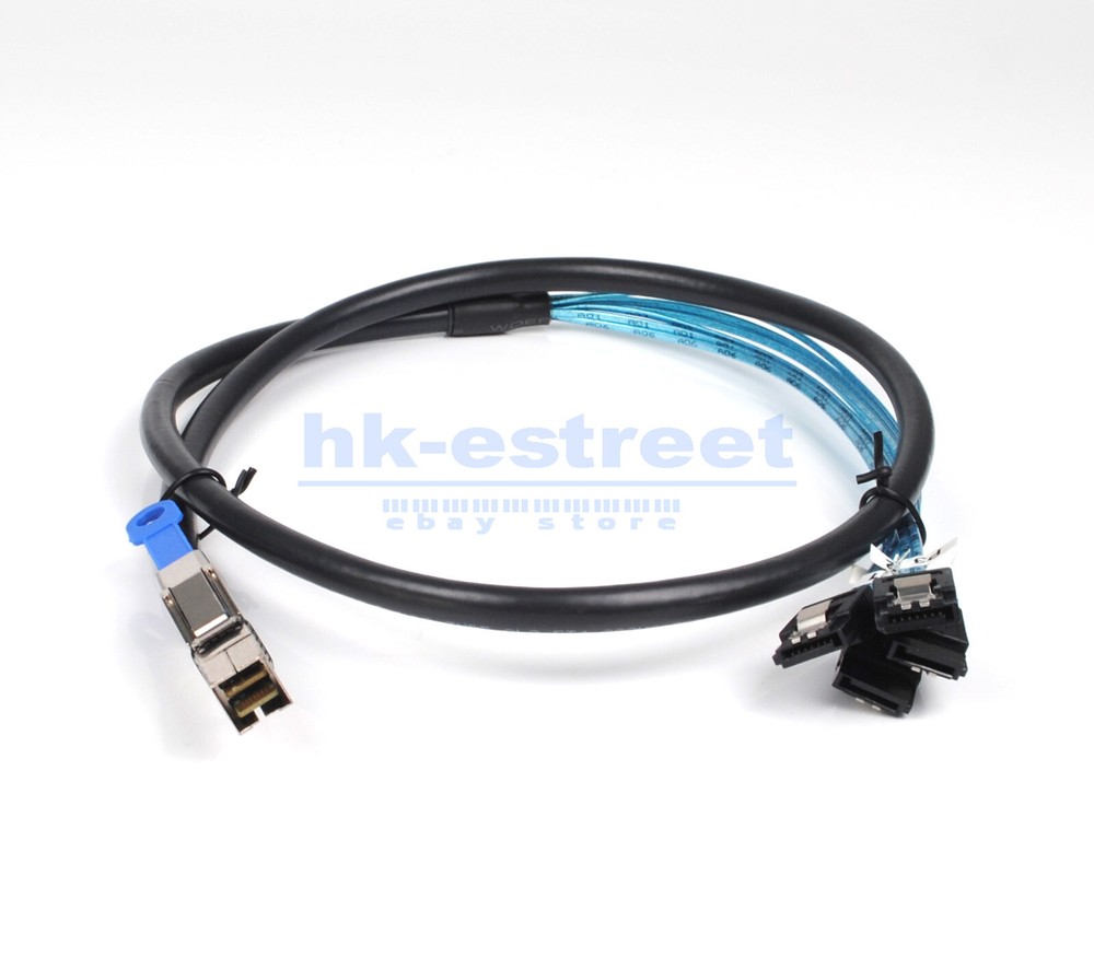 External Mini SAS HD SFF-8644 to 4 Port SATA 7P Hard Disk Data Server Raid Cable