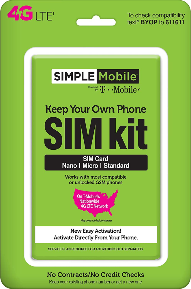 , Powered by Tmobile, Universal Sim Kit